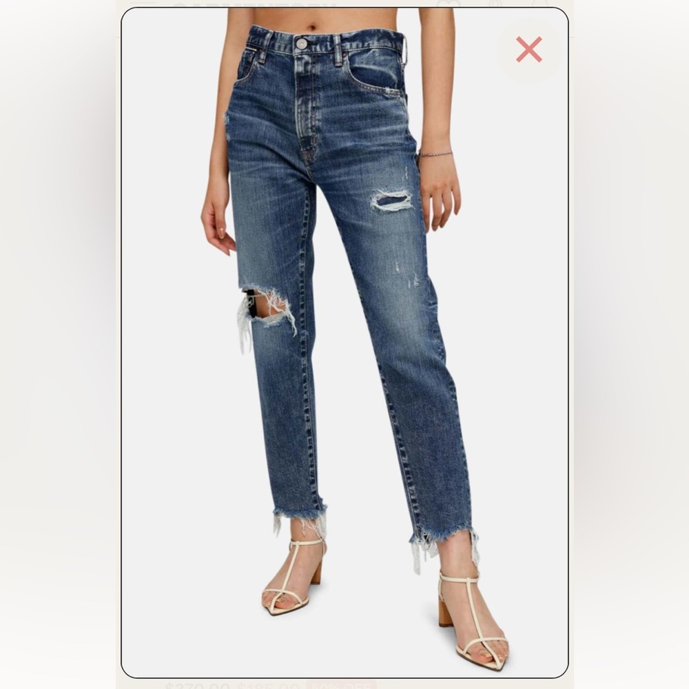 MOUSSY Vintage Adrian Friend Denim Size 27 Boyfriend Distressed Jeans Howa